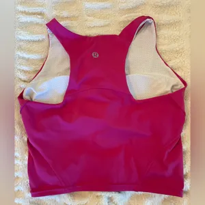Lululemon Wunder Train Racerback Tanktop Medium Support Vibrant Pink Sleeveless thumbnail 2