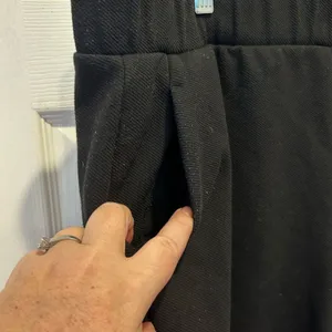 Old‎ Navy Stevie High Rise Black Wide Leg Cropped Pants Plus Size 2X Stretch thumbnail 2