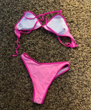 Bright Pink Shein Bikini thumbnail 2