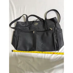 Avanti Women Black Nylon Multi-Pocket Tote Bag Shoulder Carryall Work Travel thumbnail 11