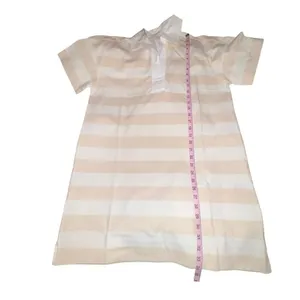 Everlane The Organic Cotton Polo Dress Short Sleeve Beige Striped‎ Size Medium thumbnail 7