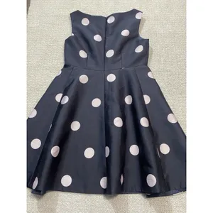 $448 KATE SPADE SPOTLIGHT V NECK BLACK & PINK POLKA DOT DRESS SIZE 8 A-Line thumbnail 14