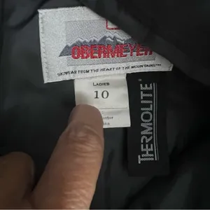 Obermeyer Stiletto II Ski Pants 10 Gray Thermolite Insulated Stirrup Vintage thumbnail 6