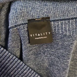 NWOT Balance Athletica Vitality Formation Navy Heather Ankle Leggings High Rise thumbnail 9