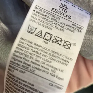 GAP pink down alternative crushed velvet coat thumbnail 6