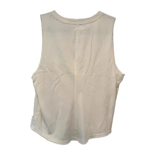 We The Free $58 Check It Out Free People Ivory Checkered Floral Muscle Tee Top M thumbnail 4