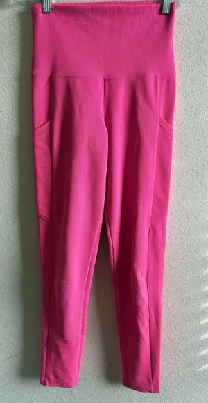 Beach Riot Sport Hot Pink Leggings Size Small thumbnail 1