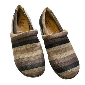 B.O.C. Women's Nadiyya Striped Clogs Comfort Slip On‎ Wood Heel Boho Size 7.5 thumbnail 1