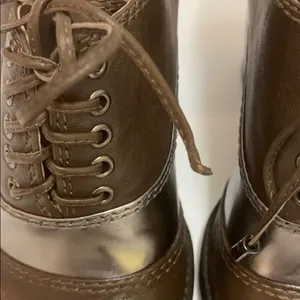 Daniblack open toed shoe booties size 8.5 A14‎ Brown thumbnail 8