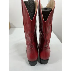 Womans New In Box Idifu Midcalf Western Cowgirl Boots Size 7.5 Red Block heel thumbnail 4