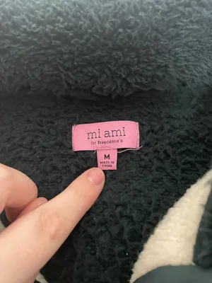 Francesca’s Fleece Fuzzy Quarter Button  thumbnail 2