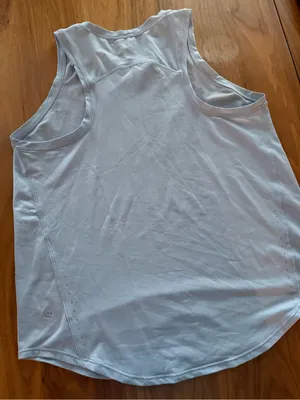 Lululemon Light Blue Sleeveless Athletic Tank Top thumbnail 2