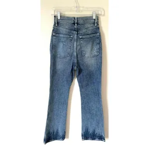We the Free Free People Button Fly Bootcut Denim Jeans Blue Size 26 thumbnail 2