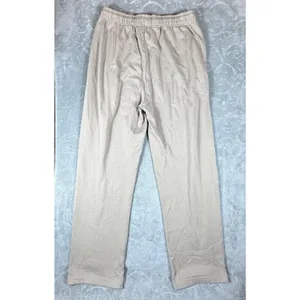 Alo Yoga Accolade Sweatpants Womens Medium Taupe Wide Leg Fleece Lounge Trousers thumbnail 3