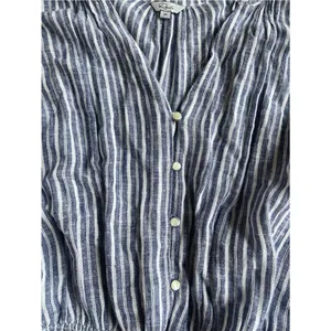 Rails Jasmine Linen Mini Dress in Tibet Stripe Blue thumbnail 4