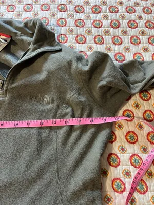 The North Face Grey Fleece Quarter Zip Sweater size small thumbnail 6