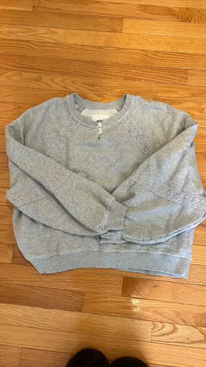 Aerie Lace Trim Crew Neck thumbnail 6
