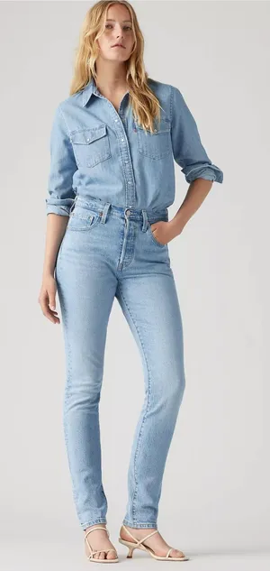 Levi’s 501® Skinny Women's Jeans in Tango Light - Size: W25 L28 thumbnail 1