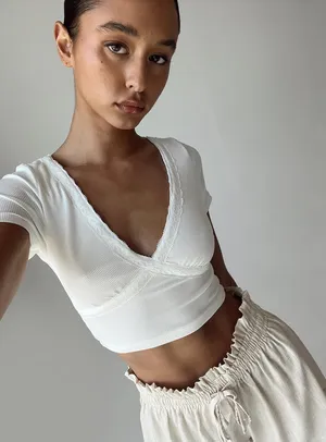 Princess Polly Sanjana Top in White thumbnail 1