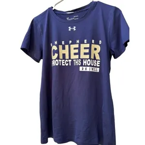 Shepherd University Rams Cheer Under Armour Women's Tee Shirt, Medium thumbnail 1