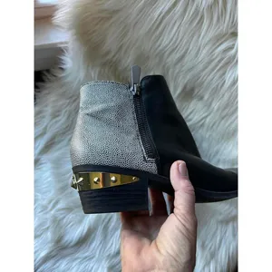 Circus by Sam Edelman Black & white Ankle Boots with Decorative Heel size 8.5 thumbnail 8