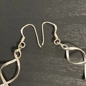 Sterling Silver Twirl Swirl Dangle Earrings thumbnail 5