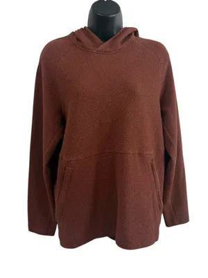 Lululemon Women’s Brown Waffle Top Long Sleeve Hoodie Pullover Size XS thumbnail 3