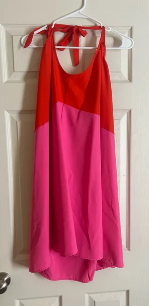 Backless Dress Red Size L thumbnail 1