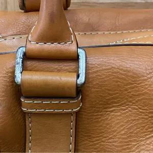 MICHAEL Michael Kors Brookville Update Cognac Brown Leather Medium Bowling Bag thumbnail 14