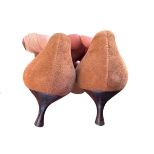 DONALD PLINER Rome Suede Kitten‎ Heel Brown Sz 7 thumbnail 5