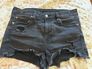 Black American Eagle Jean Shorts thumbnail 1