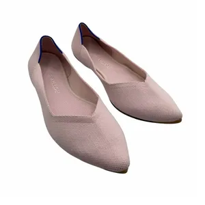 Rothy’s The Point Pink Blush Ballet Flats Comfort Washable Luxe Chic Size‎ 9 thumbnail 3