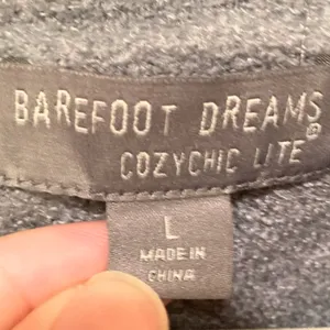 Barefoot Dreams CozyChic Lite Knit Cowl Neck Long Sleeve Top Size Large thumbnail 2