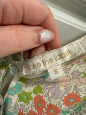 Anthropologie Love the Label Ines Ivory Tiered Ruffled Mini Dress thumbnail 3