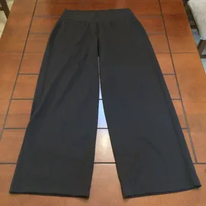 Athleta wide leg tech pants large black women’s thumbnail 1