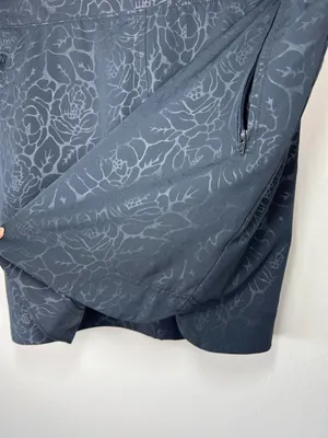 Orvis Travel Skort Skirt Black Rose Embossed Pockets Stretch Athleisure Golf Lg thumbnail 6