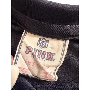 PINK NFL Broncos Womens Blue Sequin Glitter Jersey‎ Sporty Fanwear Size XS thumbnail 3