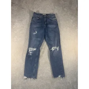 agolde feel‎ good jamie jeans button raw hem distressed 26 thumbnail 2