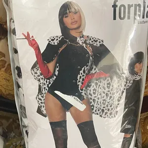 NEW Forplay Devilish Cruella De Vil Sexy Halloween Costume Size Small Medium thumbnail 8