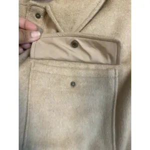 OLD NAVY Women's‎ 3X Short Car Coat Fall Jacket Camel Wool Blend thumbnail 12
