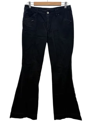 Express Flare‎ Leg Pants Womens 6 Black Mid Rise Seam Detail Trousers Capsule thumbnail 1