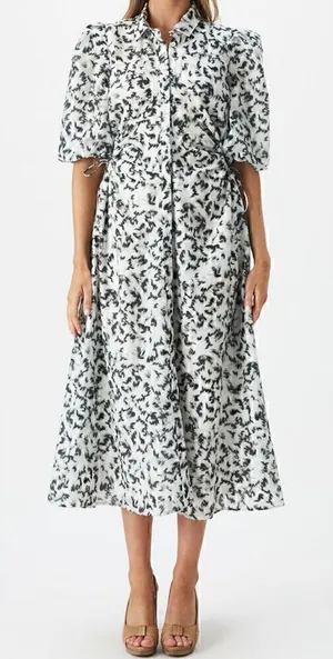 NWT Bardot Abstract Midi Shirt Dress‎ thumbnail 1