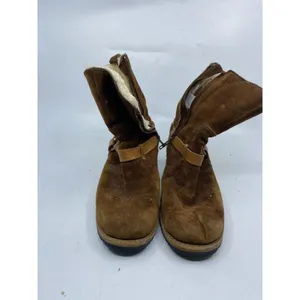 UGG Brown Leather Boots Size 6 thumbnail 3