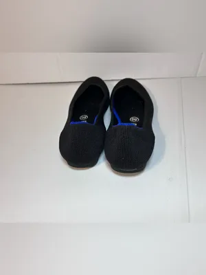 Rothy's Black slip on flat shoe women size 8 thumbnail 4
