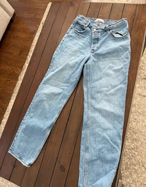 Abercrombie & Fitch Light Blue High Rise Jeans thumbnail 1