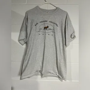 Delta Light Gray Moose Graphic Tee large thumbnail 2