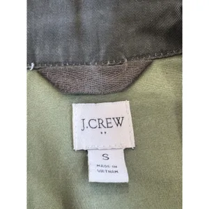 JCrew Moss Green Resin Coated Twill Field Jacket Utility Coat Womens Size Small thumbnail 8