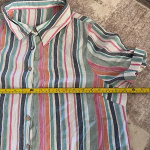 SHEIN Striped‎ Button Front Summer Women’s 2XL thumbnail 5