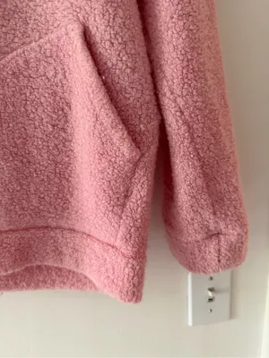 Lululemon So Sherpa Hooded Jacket in Heathered Pink Haze Size 2 Full Zip thumbnail 5