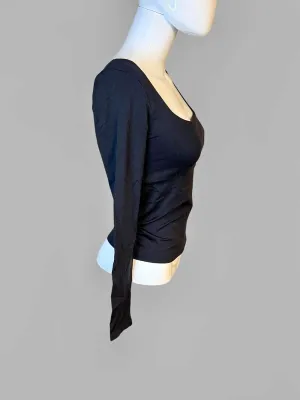 WallFlower Insta Smooth Square Neck Long Sleeve Black Size Medium thumbnail 5